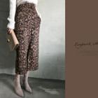 Leopard H-line Maxi Skirt