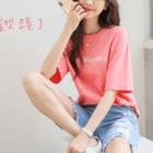 Oh, Monday Letter-printed T-shirt