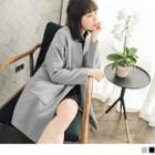 Stand Collar Single Buttoned Coat