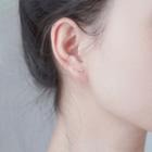 925 Sterling Silver Windmill Stud Earring As Shown In Figure - One Size