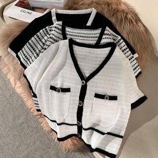 Short-sleeve Knit Top (various Designs)