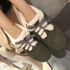 Fleece Trim Lace Ups