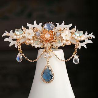 Faux Pearl Flower Hair Stick / Hair Clip