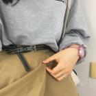 Contrast Stitching Belt