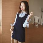 Set: Long-sleeve Shirt + Sleeveless Dress