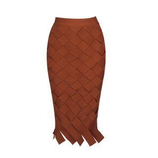 Woven Midi Skirt