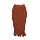 Woven Midi Skirt