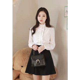 Frilled Cotton Blouse