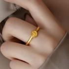 Chinese Characters Alloy Open Ring