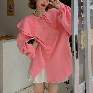 Double-layered Peter Pan Collar Shirt
