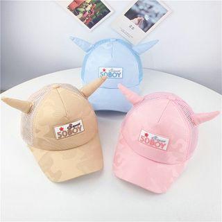 Horn Lettering Applique Baseball Cap