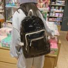 Buckled Pvc Backpack