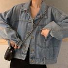 Long Sleeve Oversized Denim Jacket