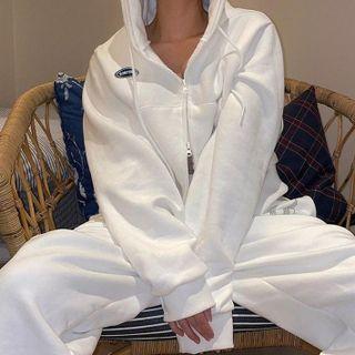 Zip Up Long Sleeve Hoodie