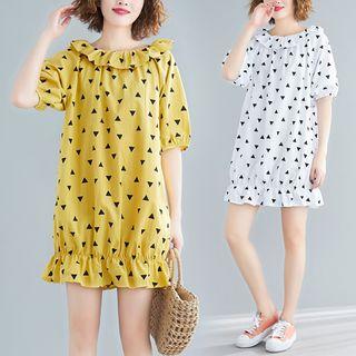 Ruffle Print Dress
