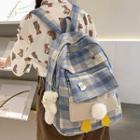 Plaid Duck Themed Backpack