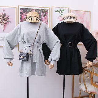 Loose-fit T-shirt Dress With Sash