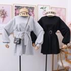 Loose-fit T-shirt Dress With Sash