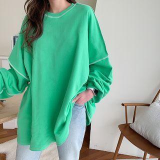 Stitched Over-fit Sweatshirt