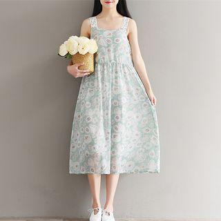 Flower Print Chiffon Sundress