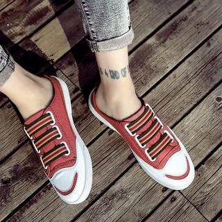 Canvas Backless Sneakers