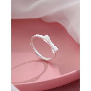 Sterling Silver Ribbon Ring Silver - One Size