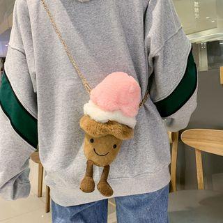 Cartoon Crossbody Bag Brown - One Size