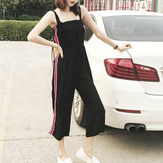Stripe Capri Dungaree