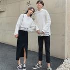 Couple Matching Letter Hoodie / Midi Skirt