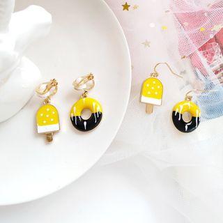 Non-matching Alloy Dessert Dangle Earring