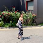 Buttoned Floral Maxi Sundress
