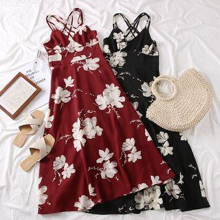 Flower-print Strappy Sundress