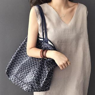 V-neck Sleeveless Linen Long Shift Dress