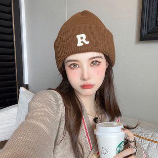 R Letter Beanie Hat