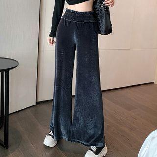 Velet Wide-leg Sweatpants Black - One Size