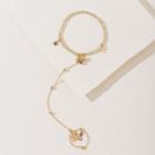 Butterfly Star Chain Bracelet Gold - One Size