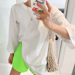 Letter Back Loose-fit T-shirt