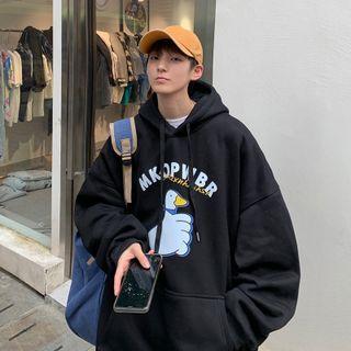 Long-sleeve Duck Print Hoodie