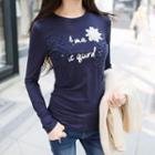 Long-sleeve Crochet T-shirt