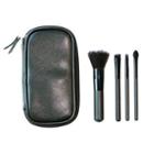 Aritaum - Portable Brush Set: Portable Makeup Brush Bag 1pc + Facial Powder Brush 1pc + Eyeshadow Brush 1pc + Facial Foundation (liquid) Brush 1pc + Lip Makeup Brush 1pc 5pcs