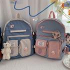 Nylon Two Tone Backpack