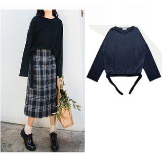 Plain Pullover Black - One Size