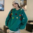 Flower Accent Sweatshirt