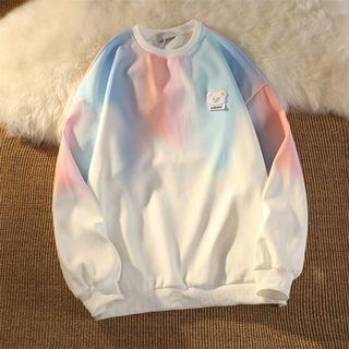 Bear Patch Gradient Sweatshirt