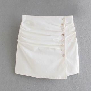 Button-up Slim-fit Skirt