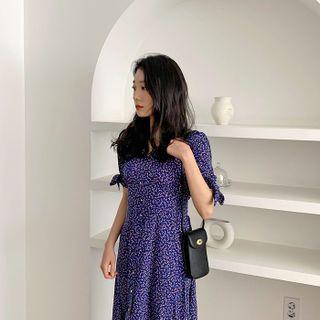 Button-through Floral Maxi Dress