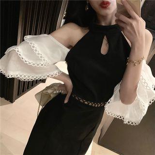 Halter-neck Cutout Dress