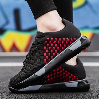 Platform Braid Sneakers