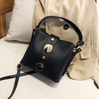 Button Mini Bucket Bag