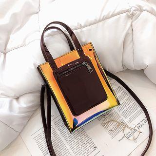 Set: Holographic Tote Bag + Drawstring Pouch